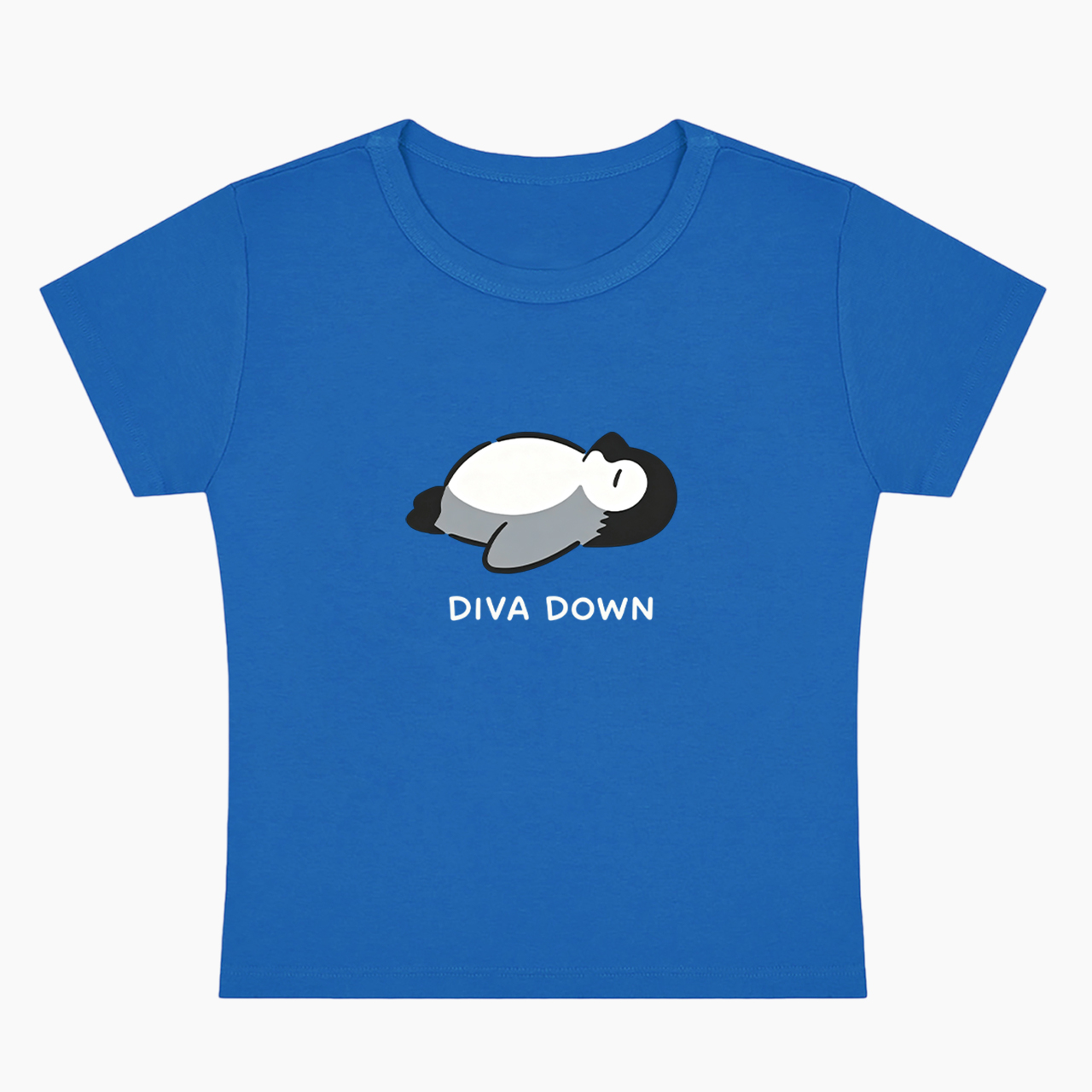 Diva Down Penguin Baby Tee