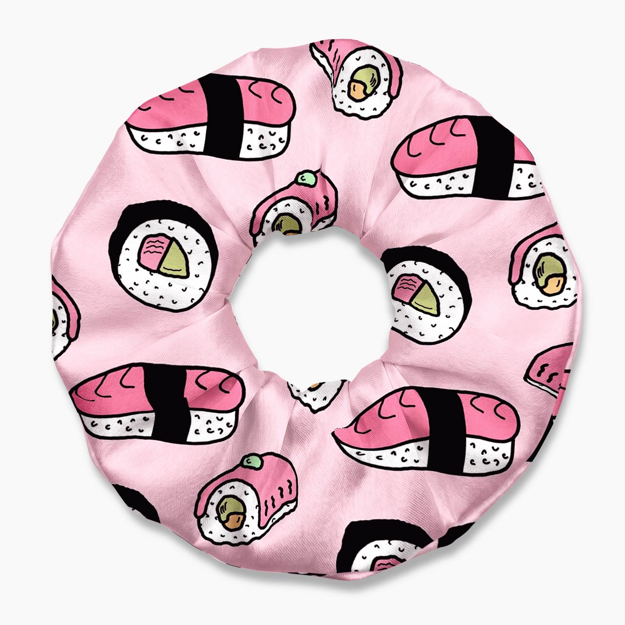 Pink Sushi Hair Scrunchie Jellypine
