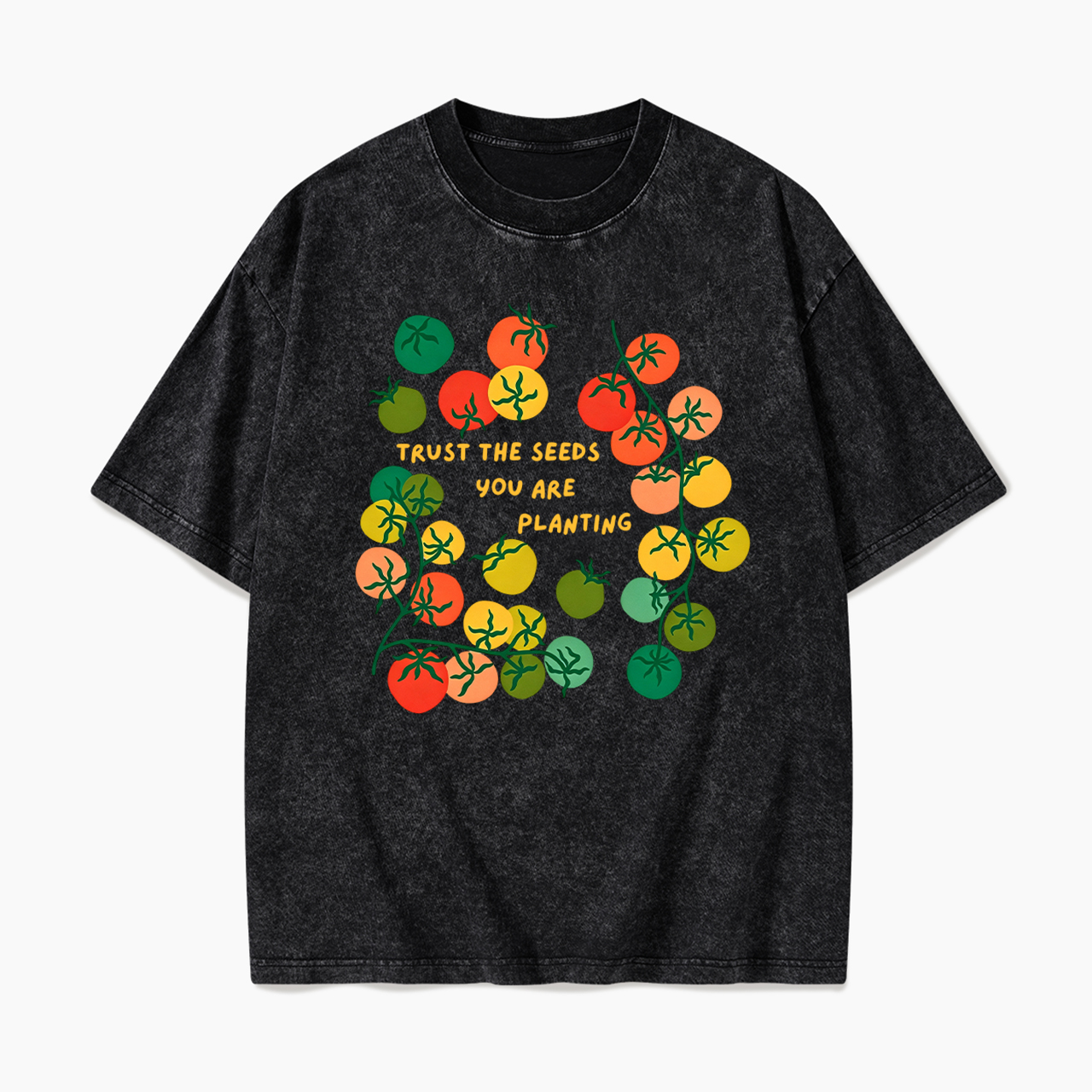 Trust The Seeds You Are Planting Washed Tees
