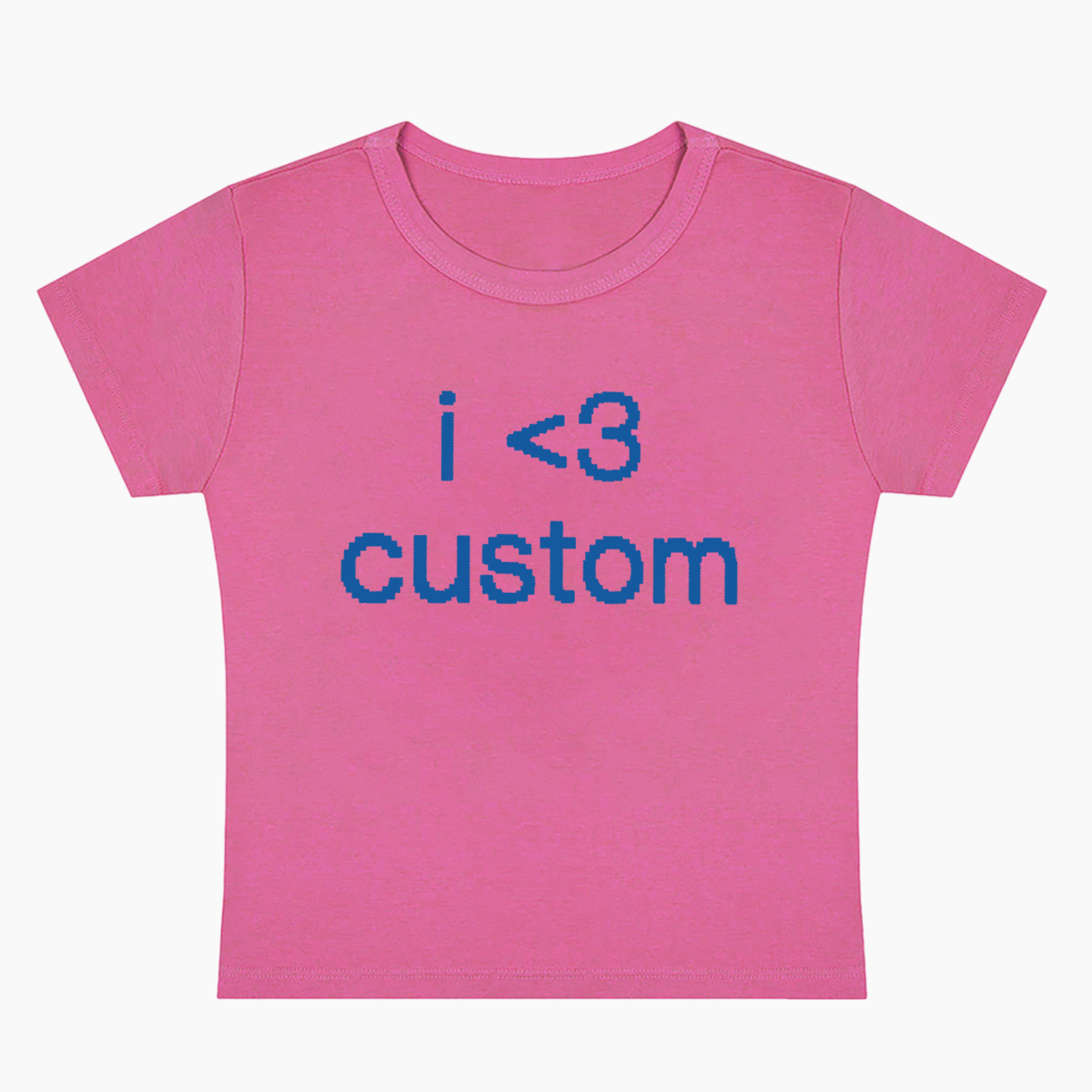 Personalized I Love Custom Minimal Baby Tee
