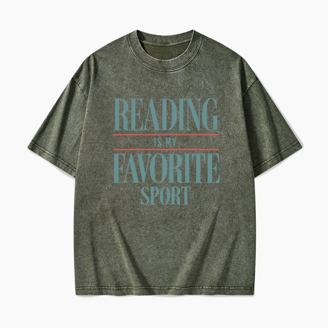 Vintage Reading Is My Favorite Sport Washed Tees