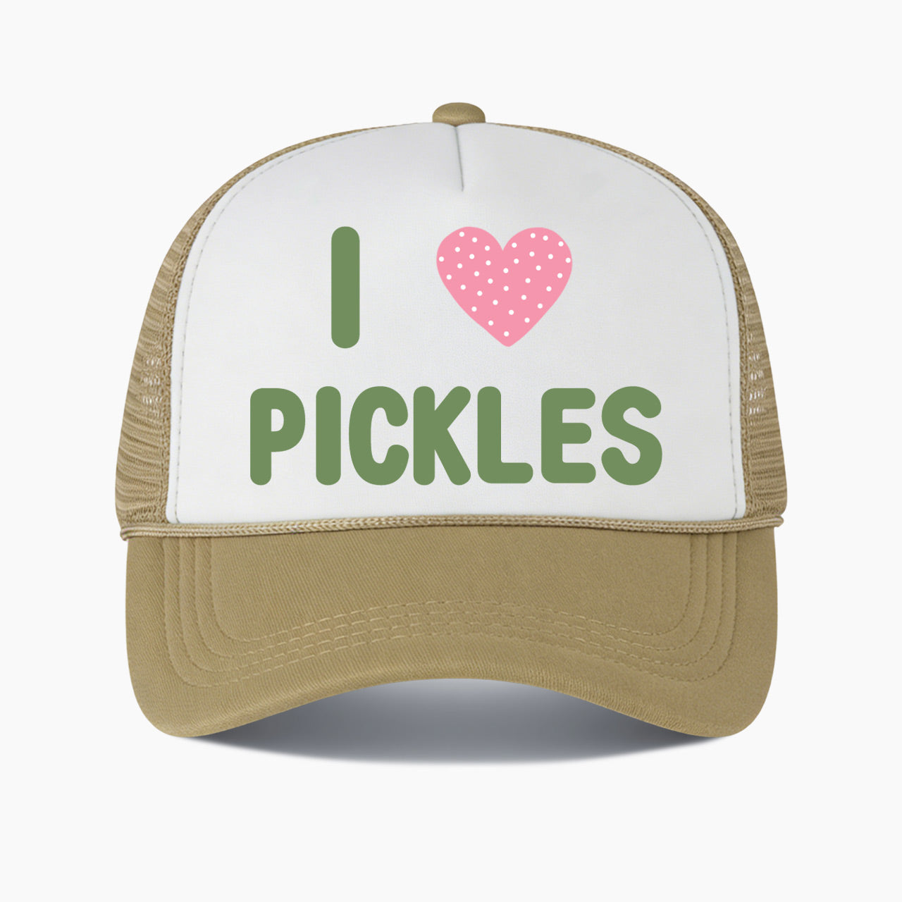 I Love Pickles Colorblock Trucker Hat