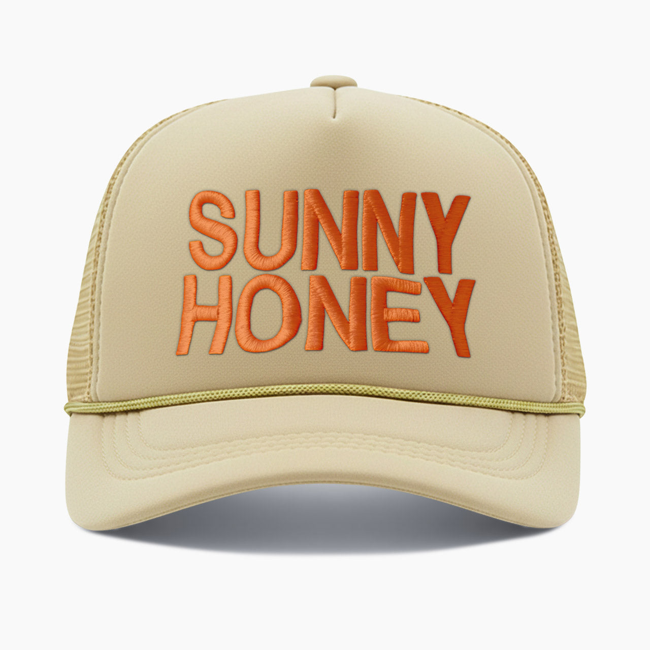 Embroidered Sunny Honey Trucker Hat