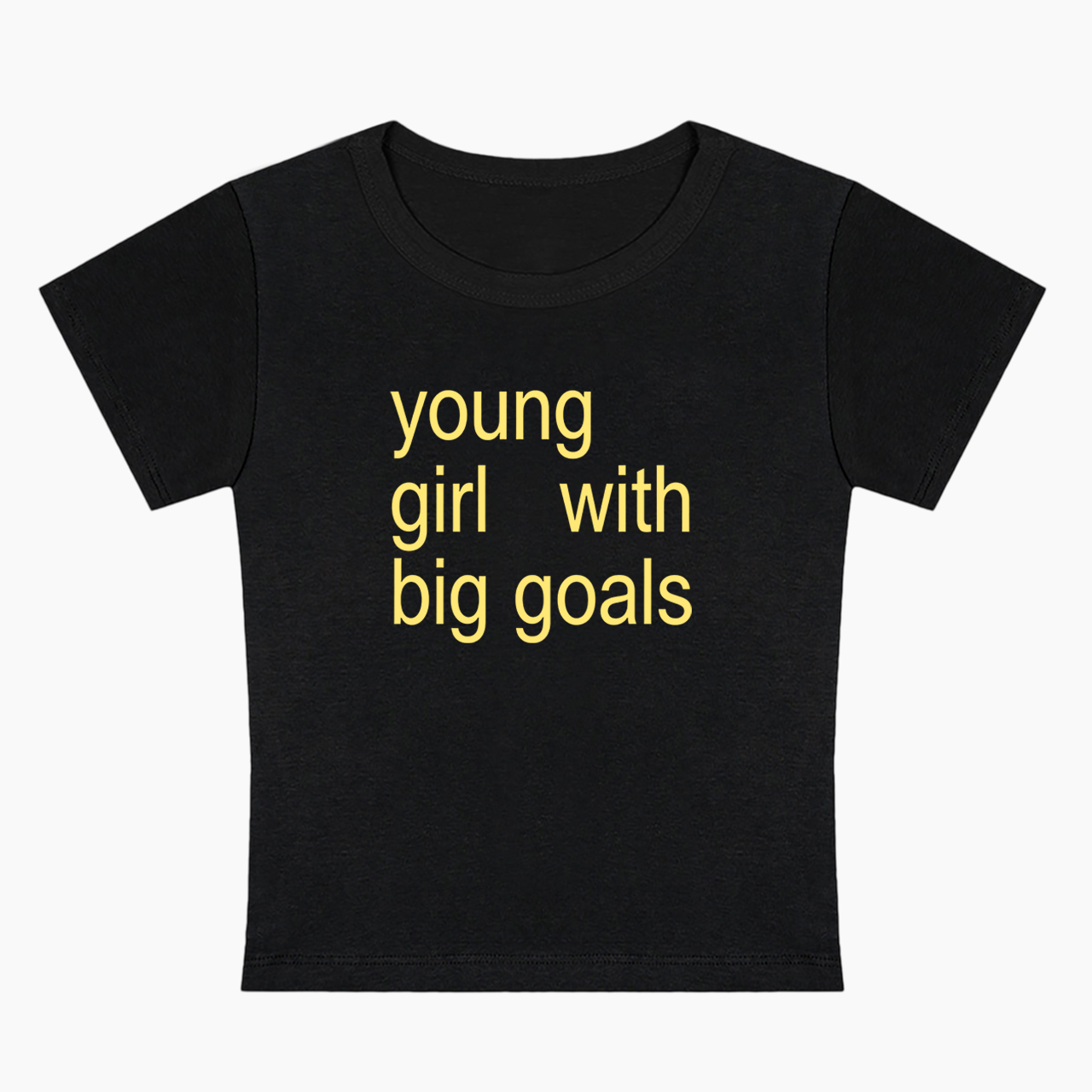 Young Girl With Big Goals Baby Tee