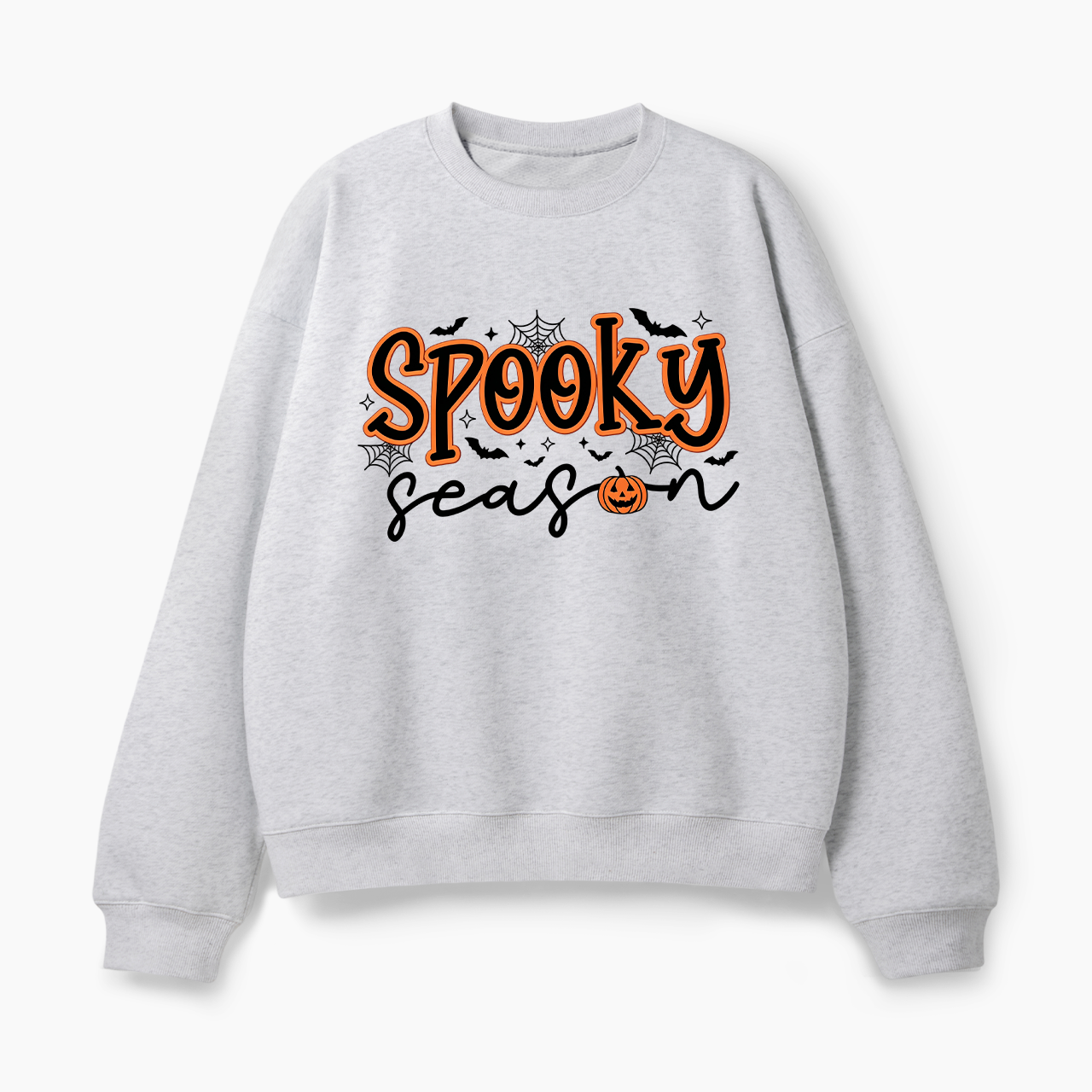 Ghost Pumpkin Spooky Season Halloween Classic Sweatshirt