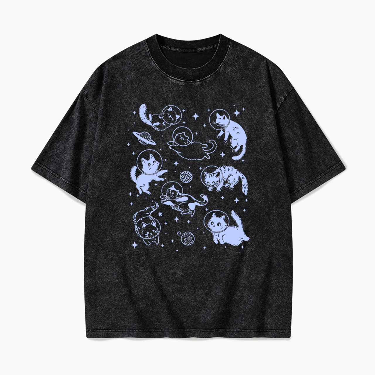 Cats In Space Washed Tees
