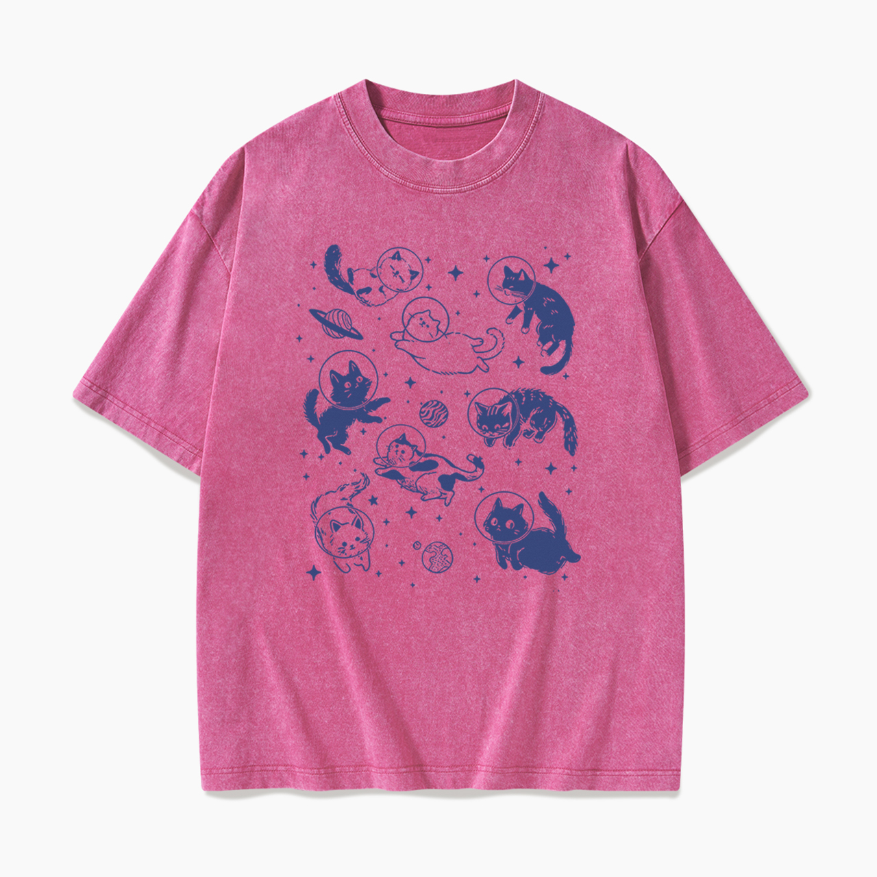 Cats In Space Washed Tees
