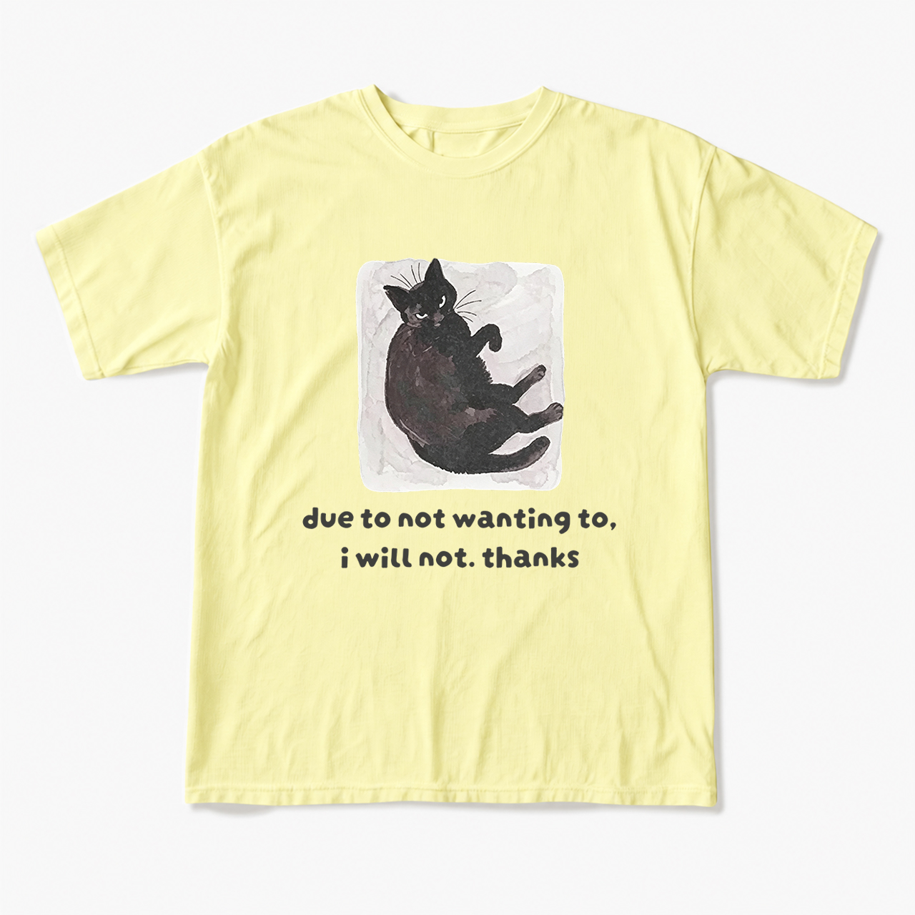 Due To Not Wanting To I Will Not Thanks T Shirts
