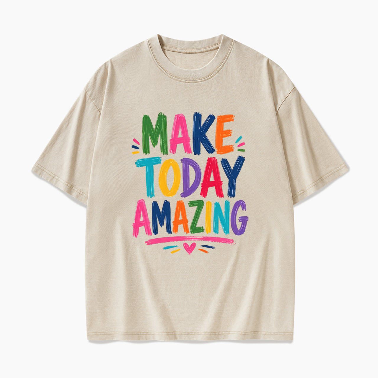 Make Today Amazing Motivational Washed Tees