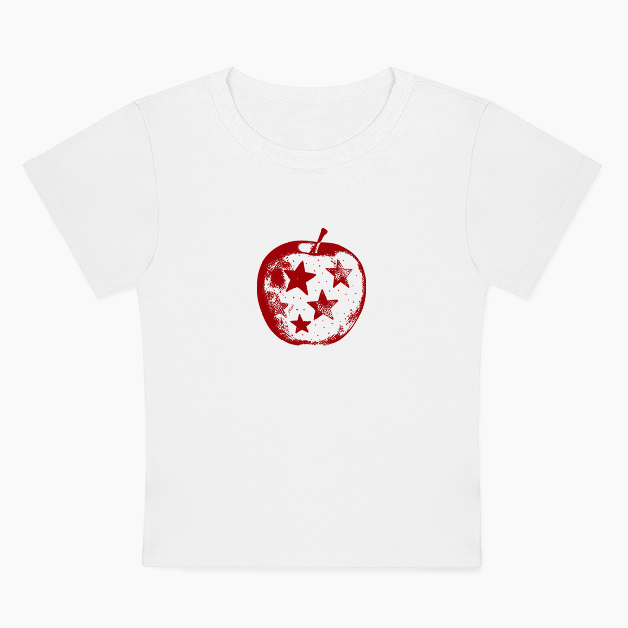 Apple With Stars Baby Tee
