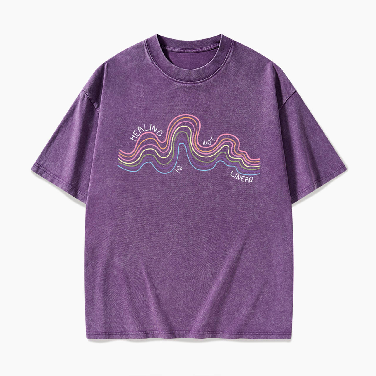 Healing Is Not Linear Washed Tees