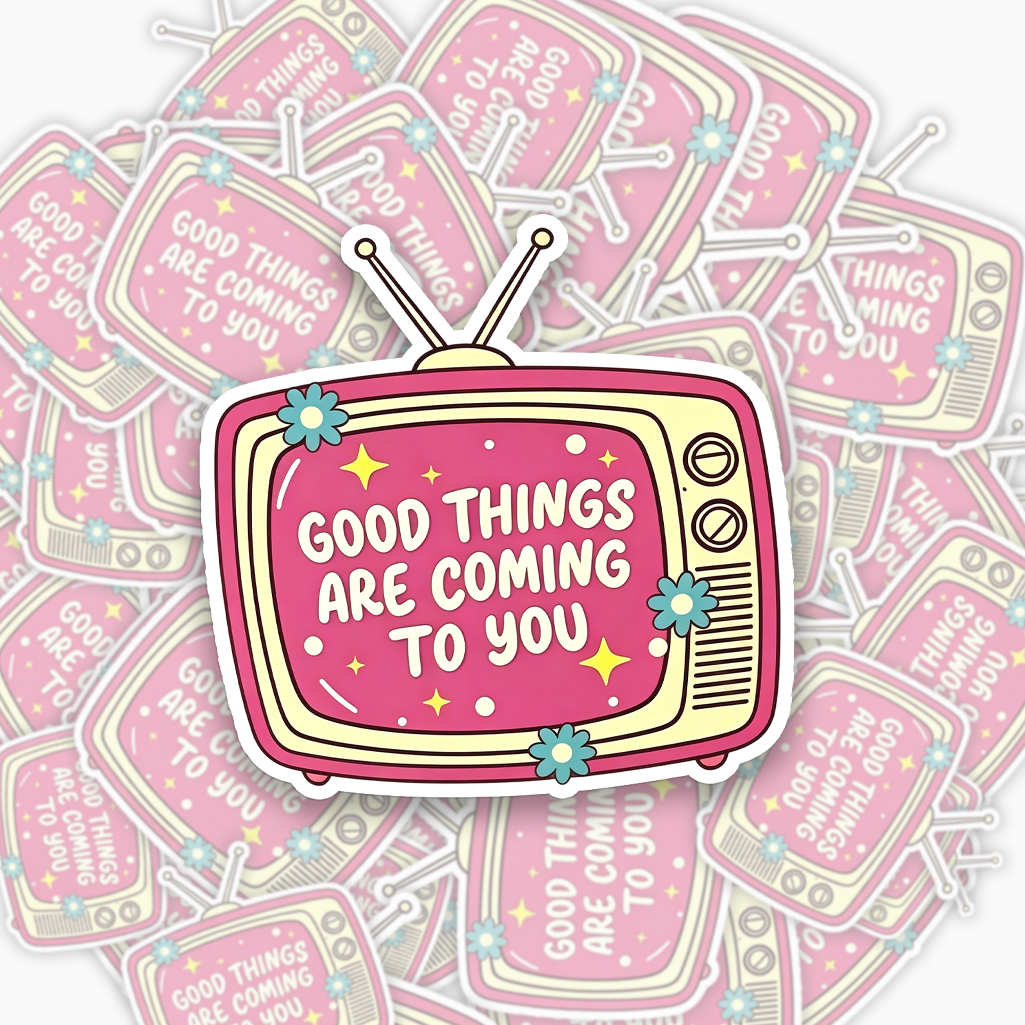 Jellypine Positive Quote Sticker Of 8