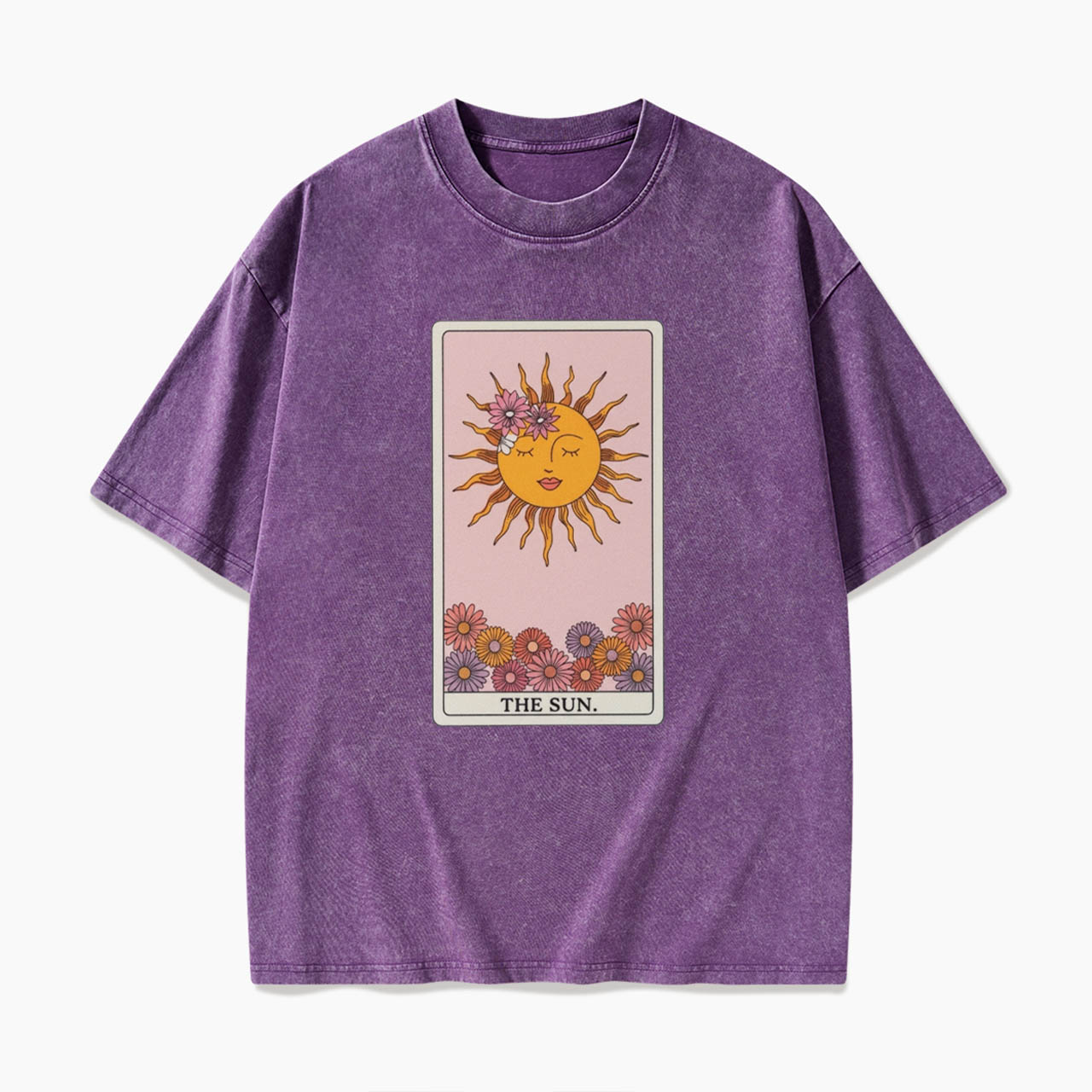 The SUN Tarot Card Washed Tees