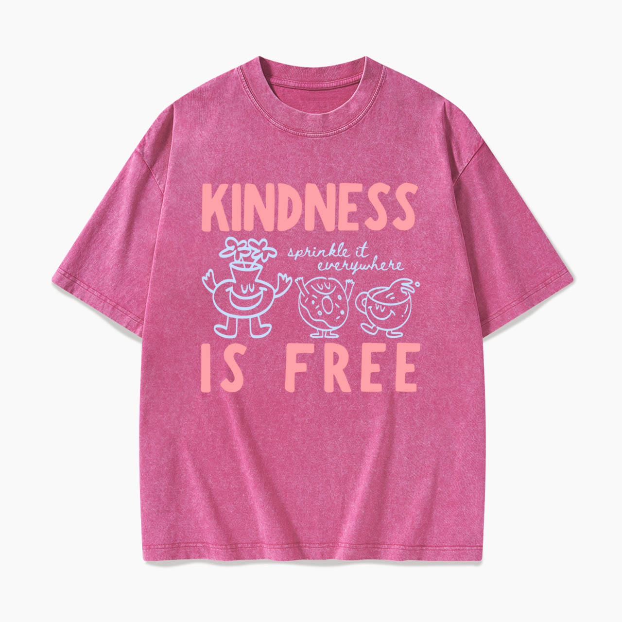 Kindness Is Free Washed Tees