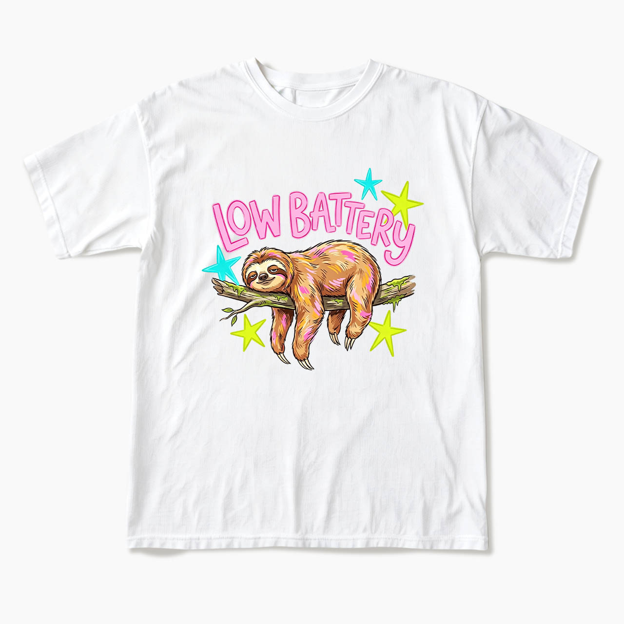 Low Battery Sloth T Shirts