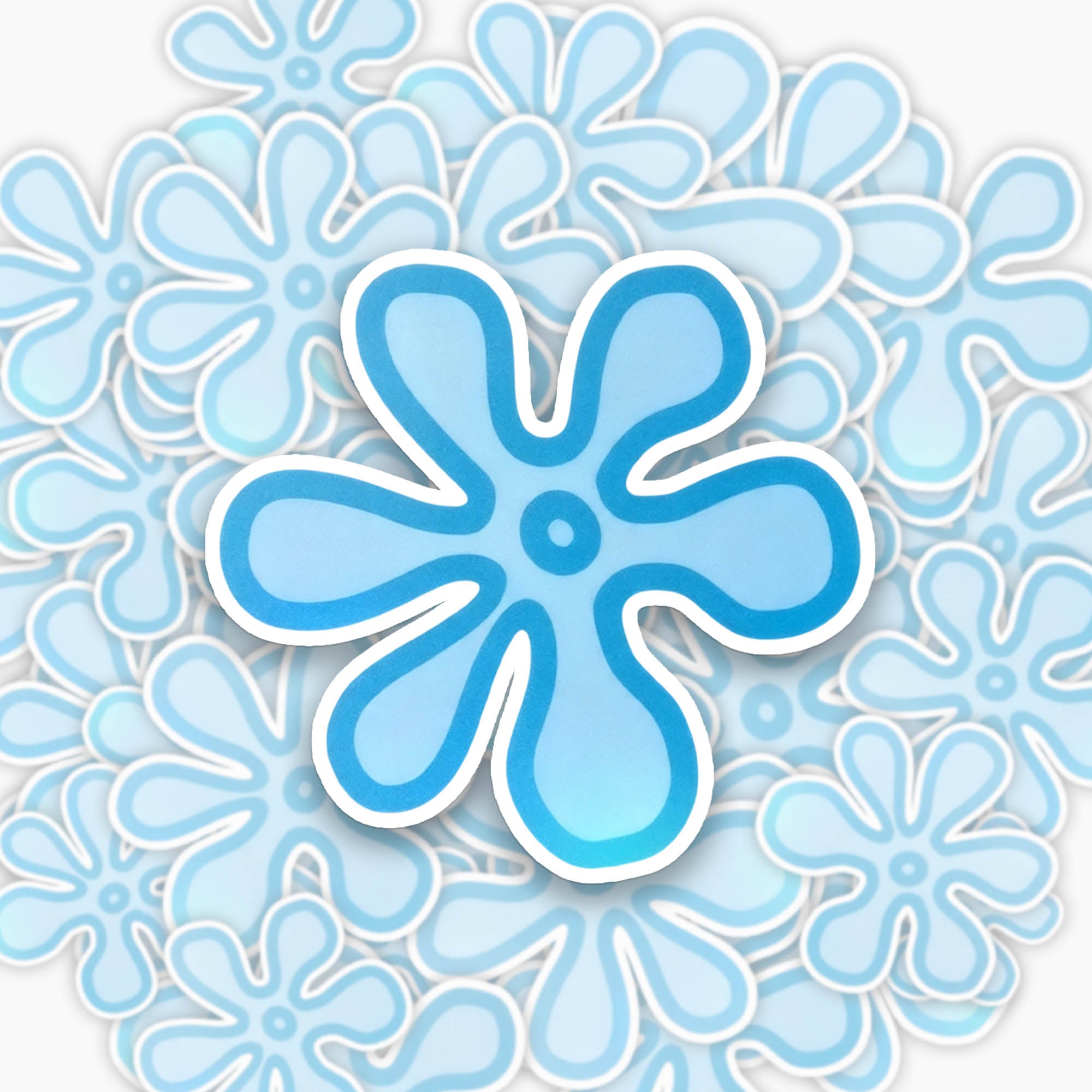 Jellypine Ocean Bloom Sticker Of 6