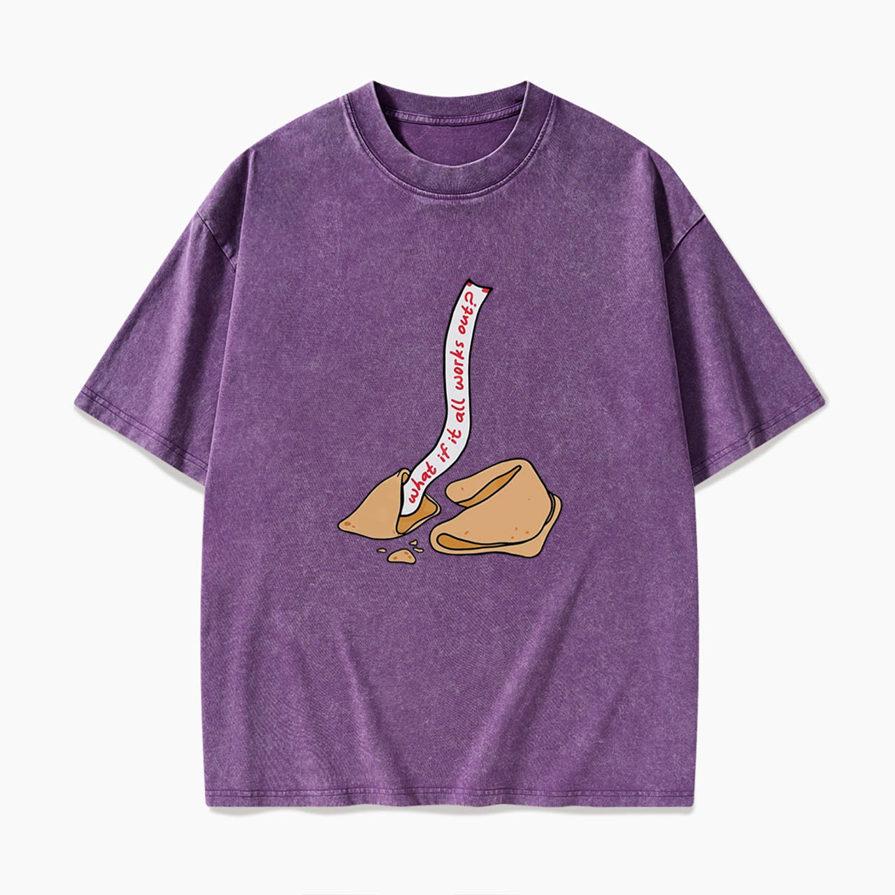 What If It All Works Out Fortune Cookie Washed Tees