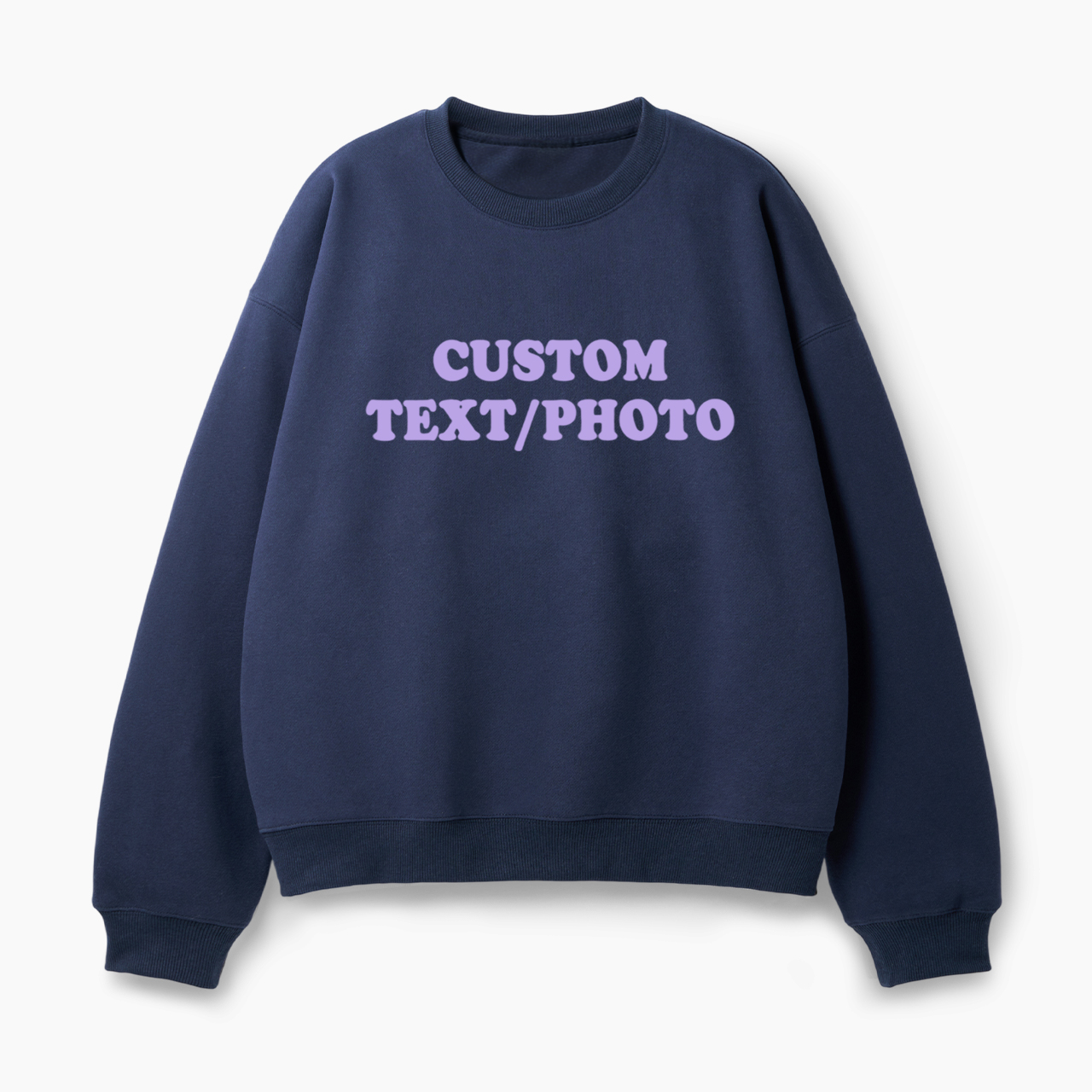 Custom Personalized Text Photo Classic Sweatshirt