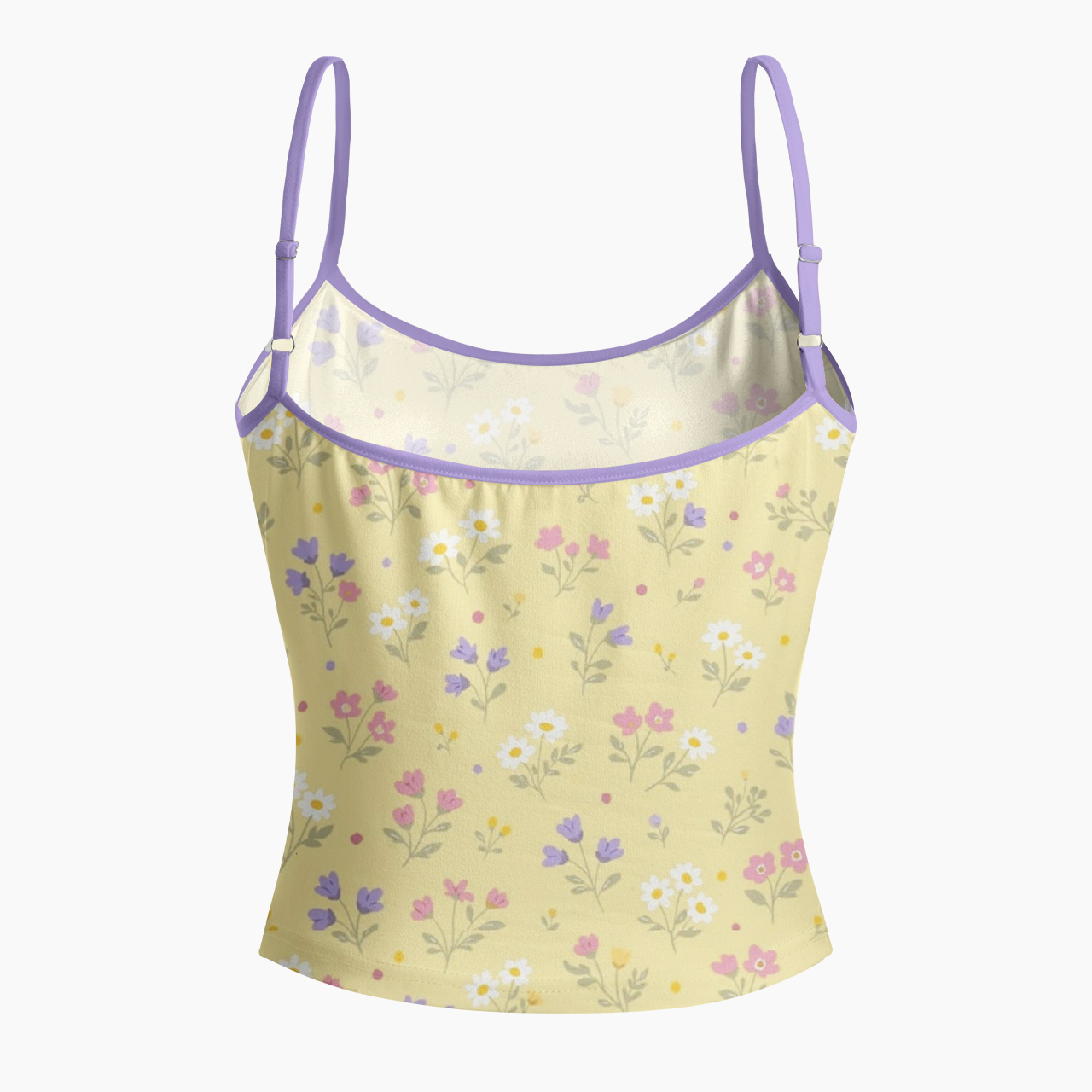 Sunny Meadow Floral Spaghetti Strap Top