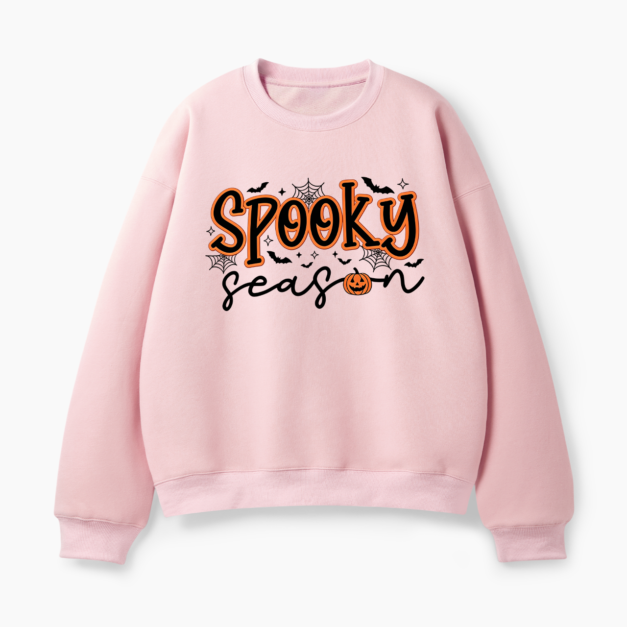 Ghost Pumpkin Spooky Season Halloween Classic Sweatshirt