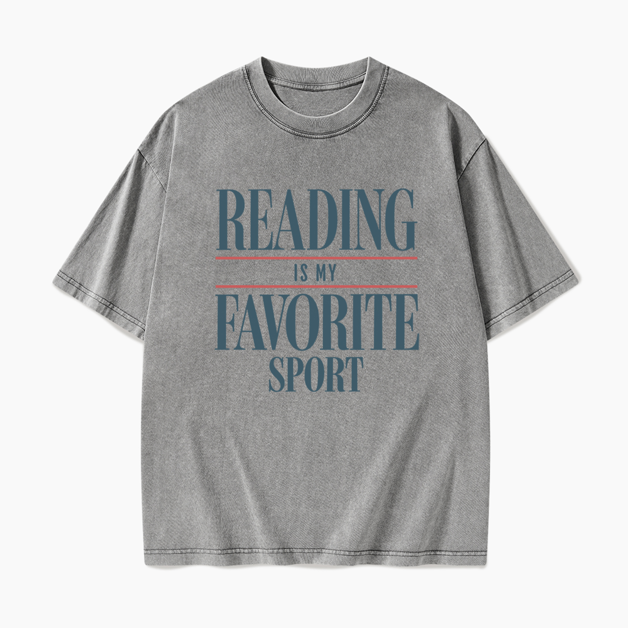 Vintage Reading Is My Favorite Sport Washed Tees