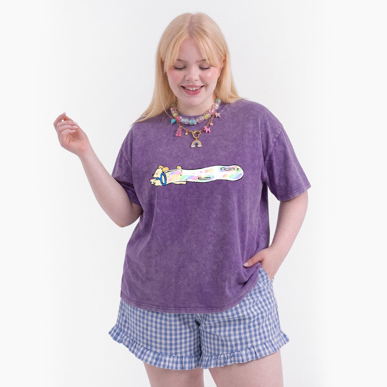 Pastel Bubble Dog Washed Tees
