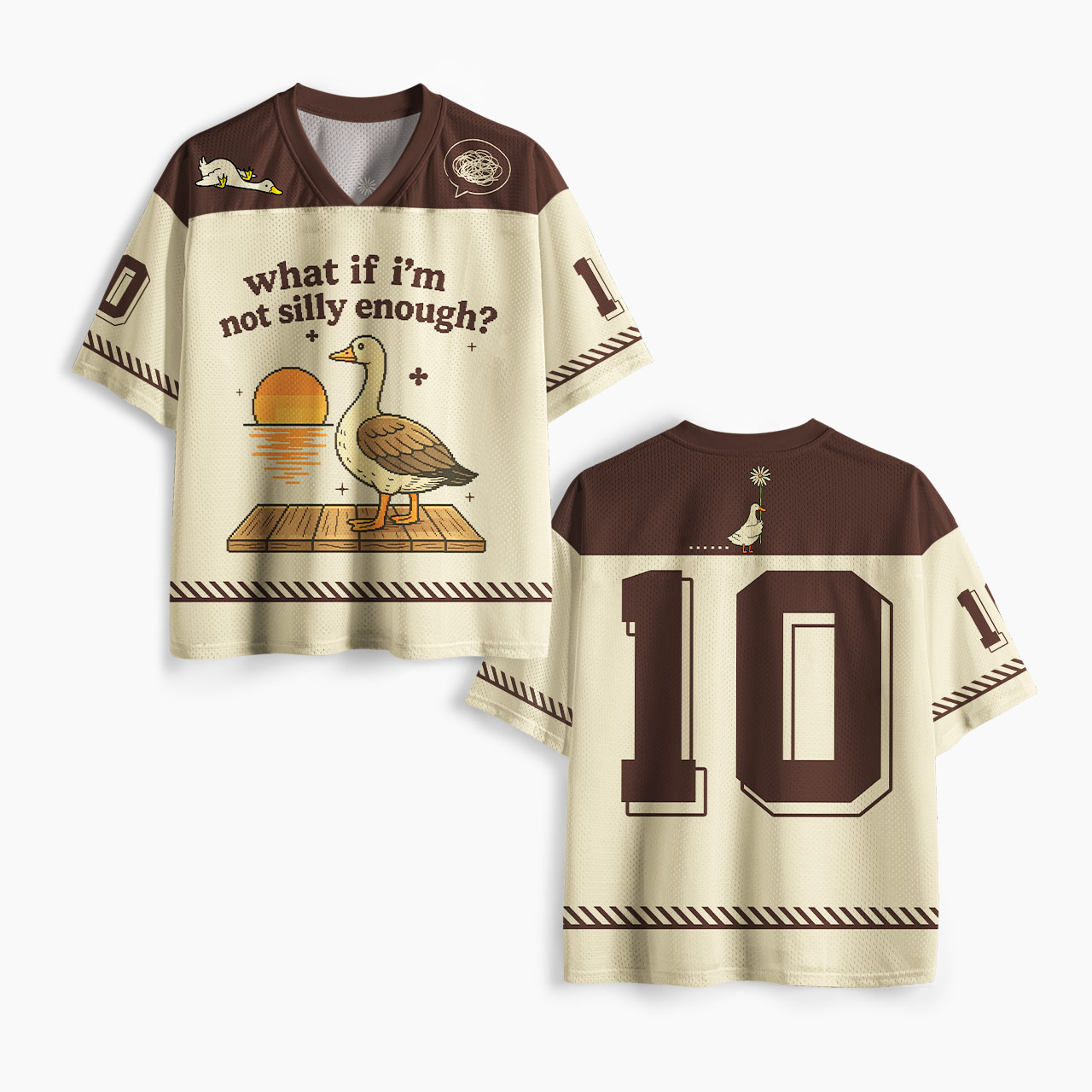 What If I am Not Silly Enough Goose Mesh Jersey