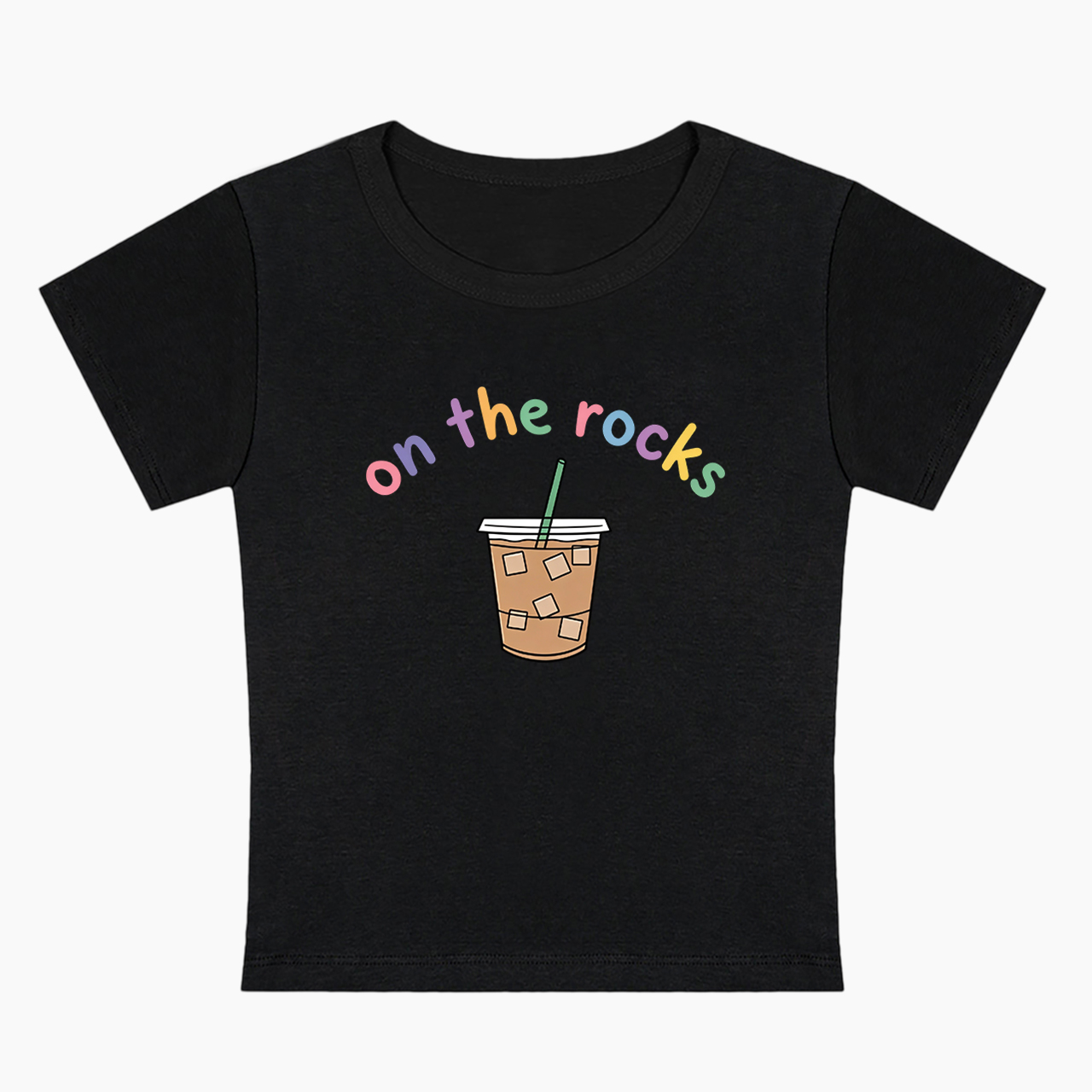 On The Rocks Iced Coffee Baby Tee