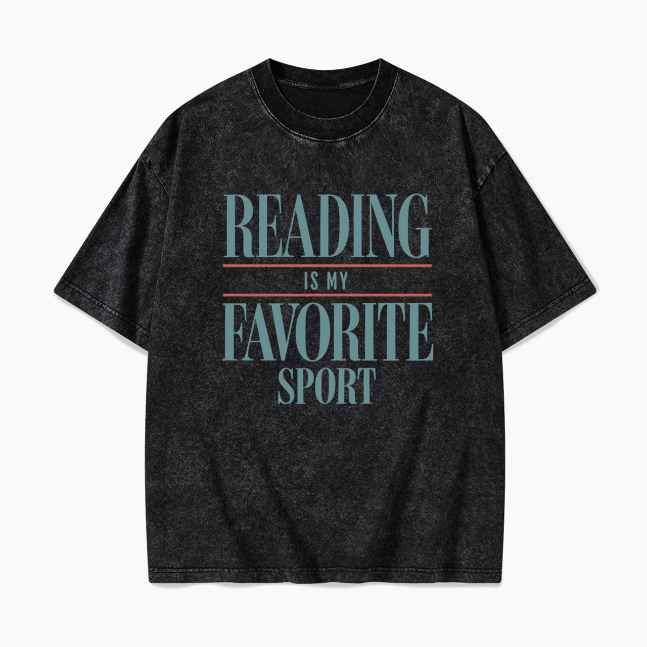 Vintage Reading Is My Favorite Sport Washed Tees