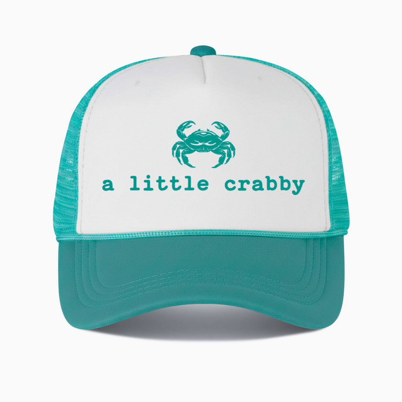 A little Crabby Colorblock Trucker Hat