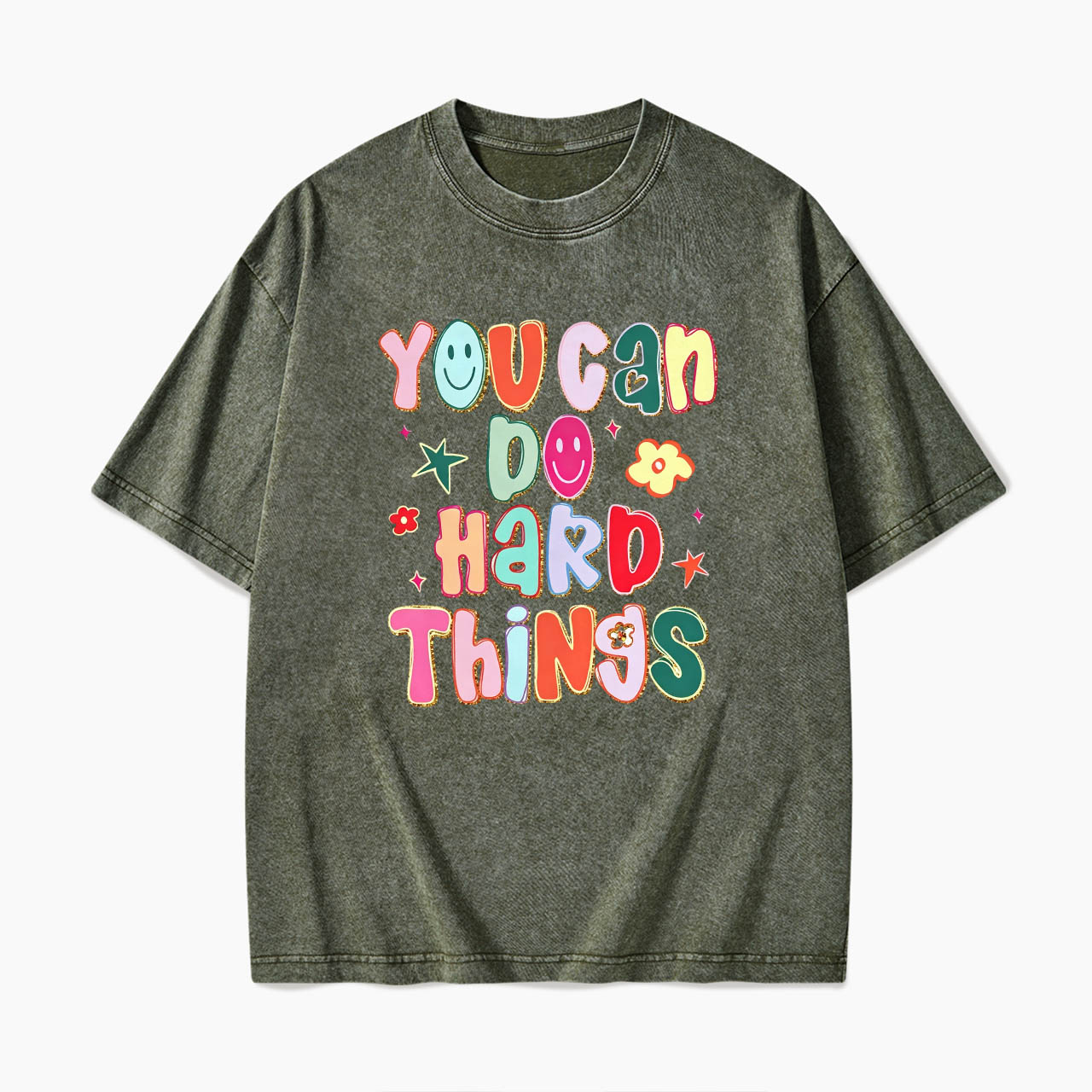 You Can Do Hard Things Washed Tees