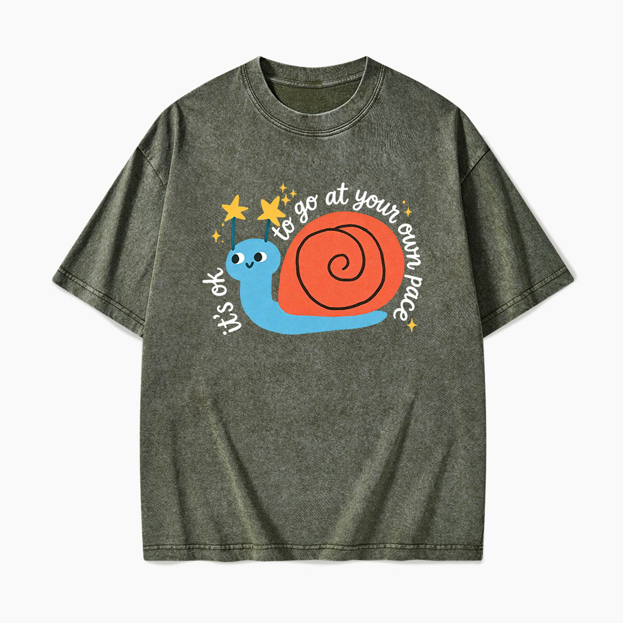 It is OK to Go at Your Own Pace Washed Tees