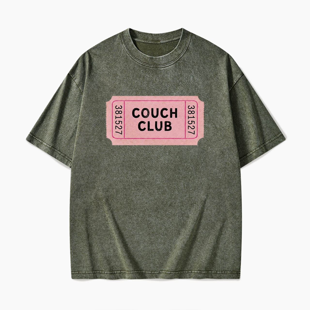 Couch Club Ticket Washed Tees