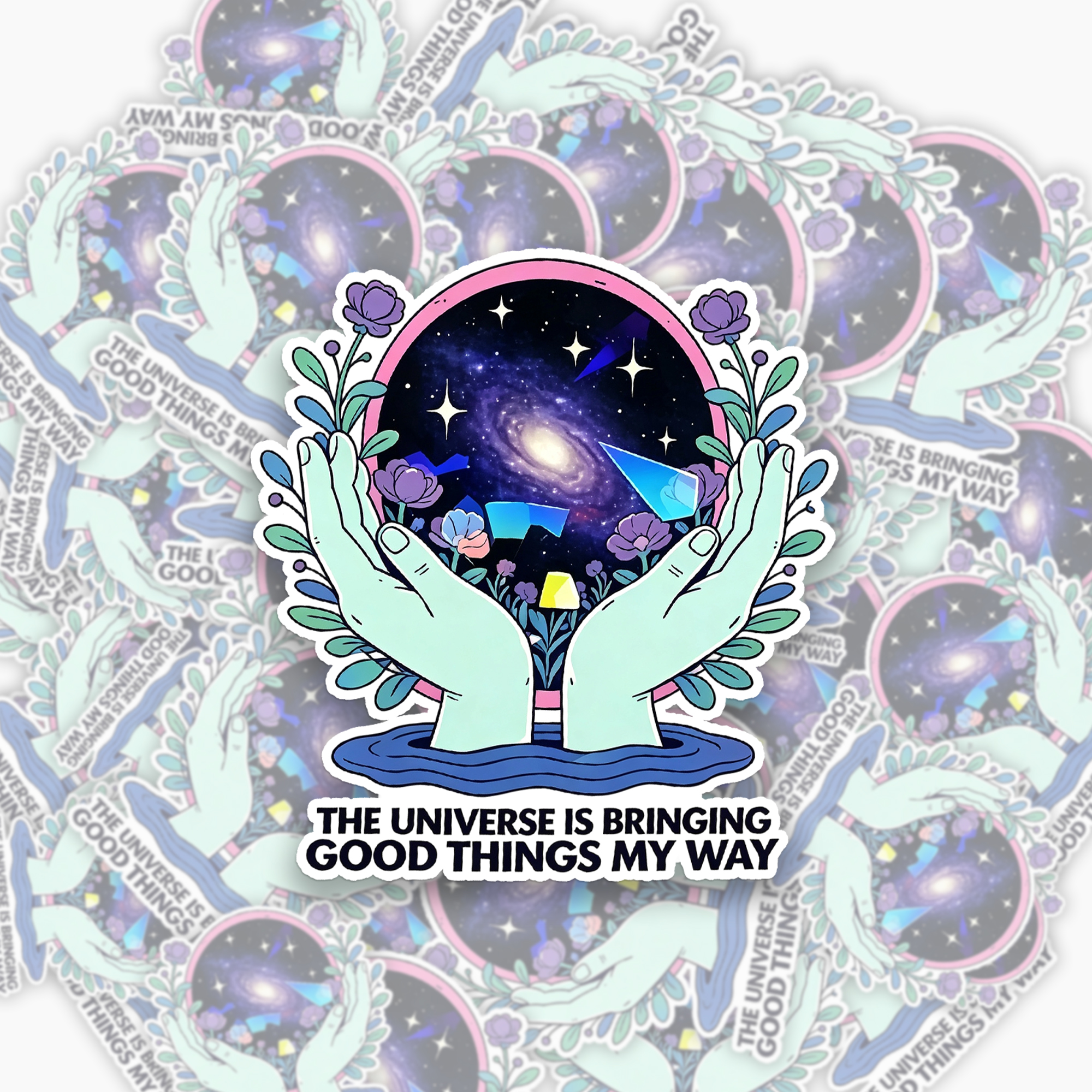 Jellypine Positive Quote Sticker Of 8
