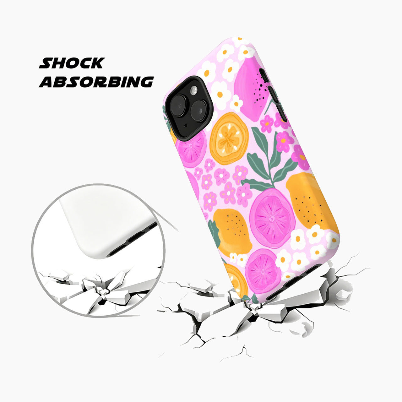 Pink Citrus Garden Phone Case