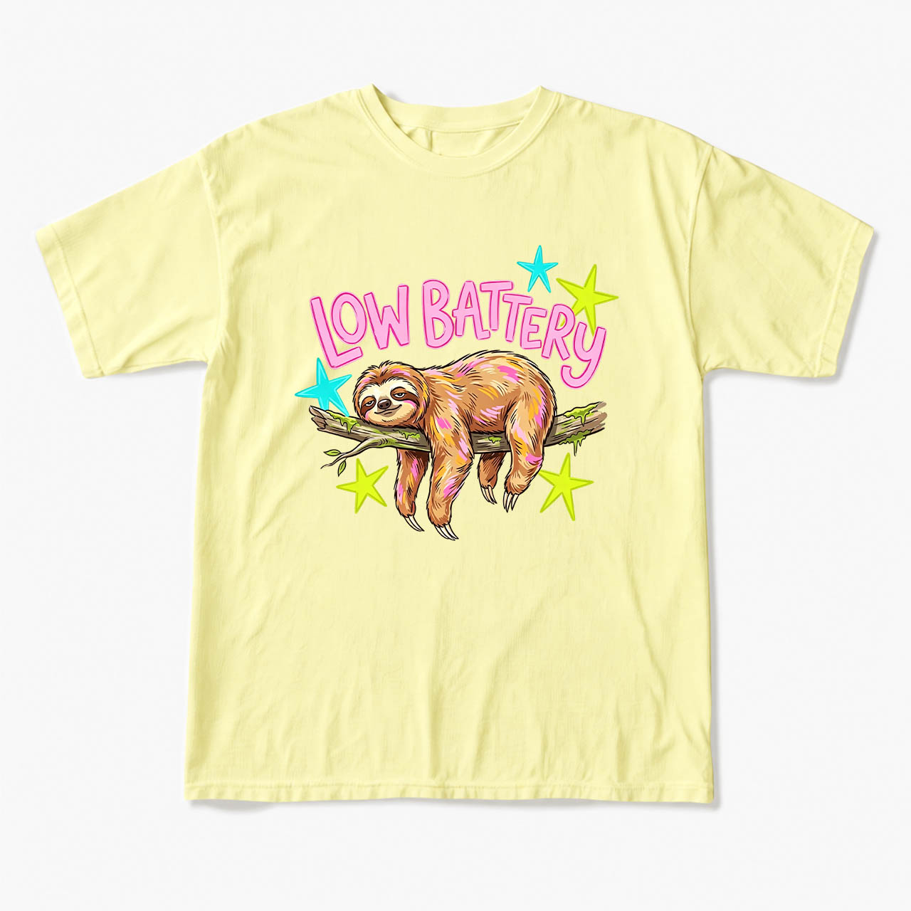 Low Battery Sloth T Shirts