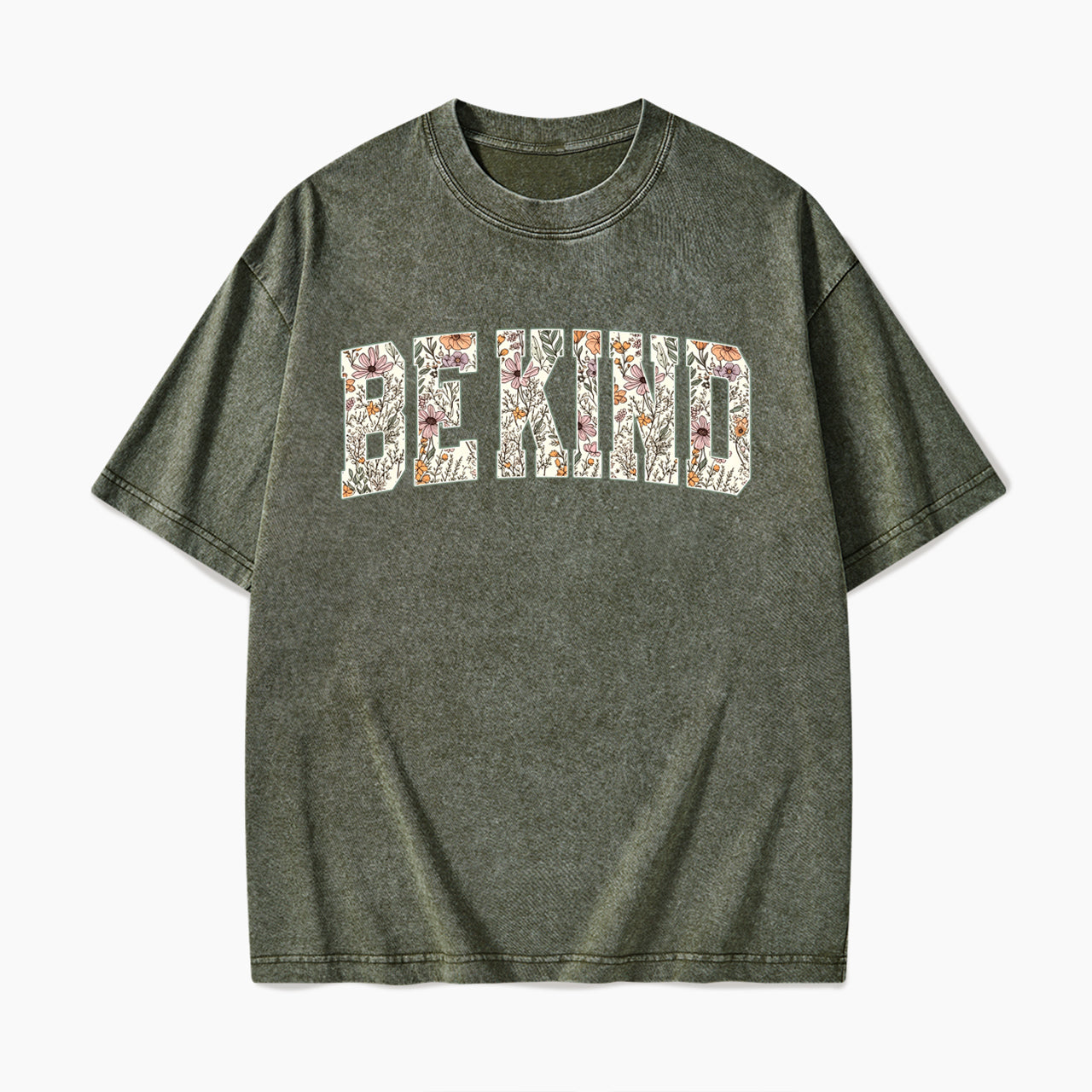 Floral Be Kind Washed Tees