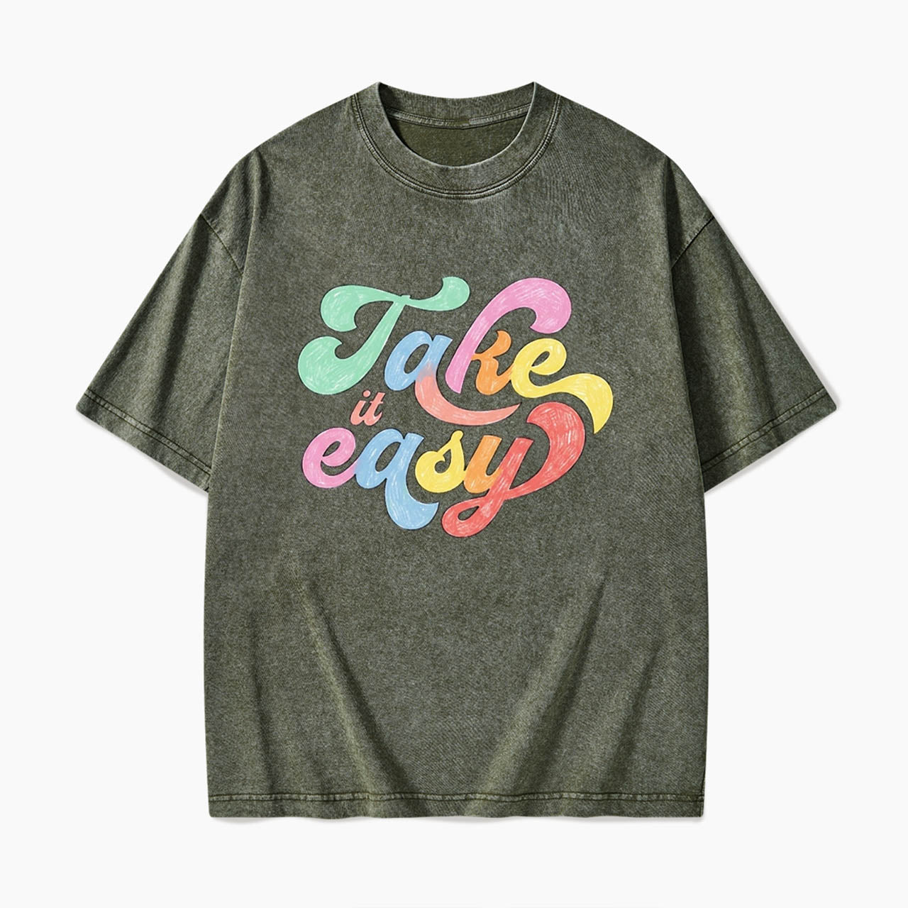 Take It Easy Washed Tees