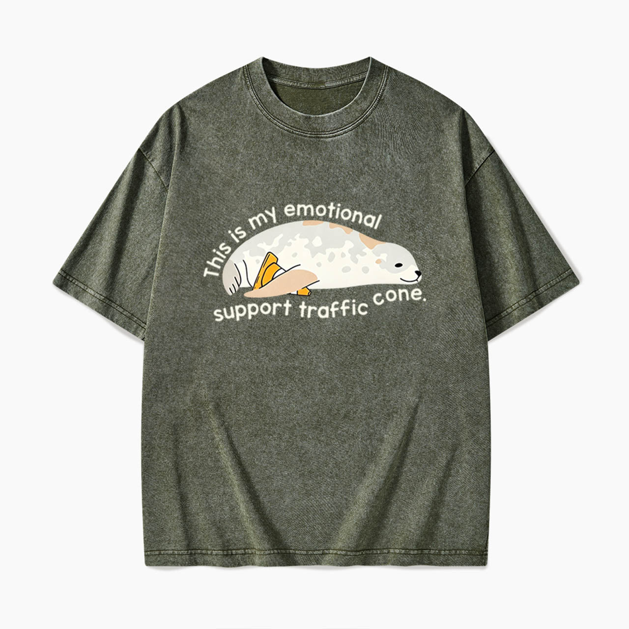 This is my Emotional Support Traffic Cone Washed Tees