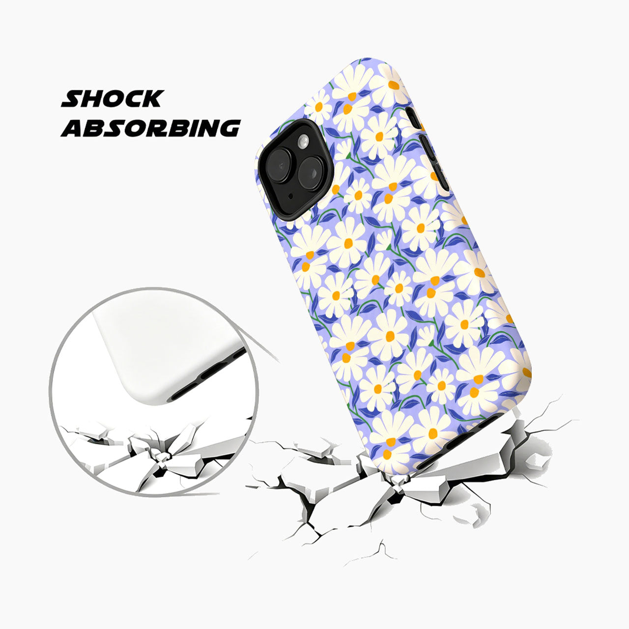 Daisy Dream Garden Citrus Sunshine Stripe Phone Case