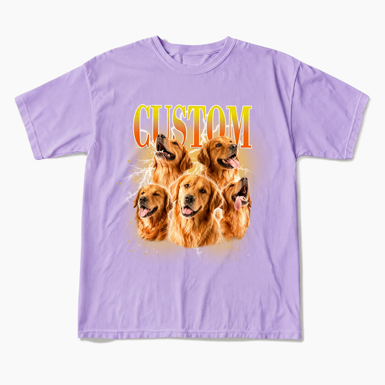 Personalized Vintage Pet Photo Name T Shirts