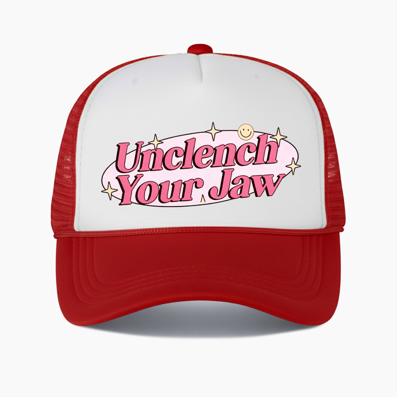 Unclench Your Jaw Colorblock Trucker Hat