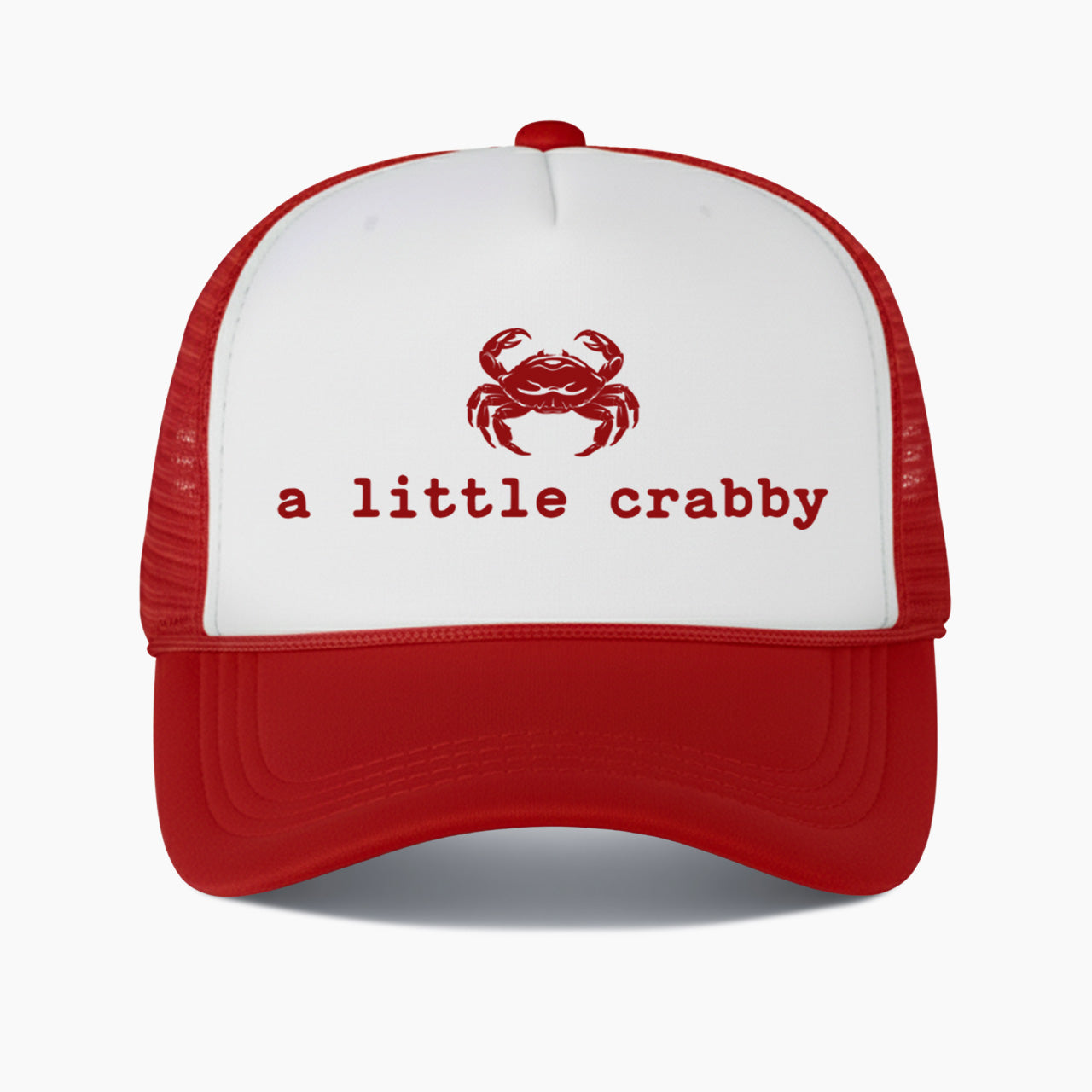 A little Crabby Colorblock Trucker Hat