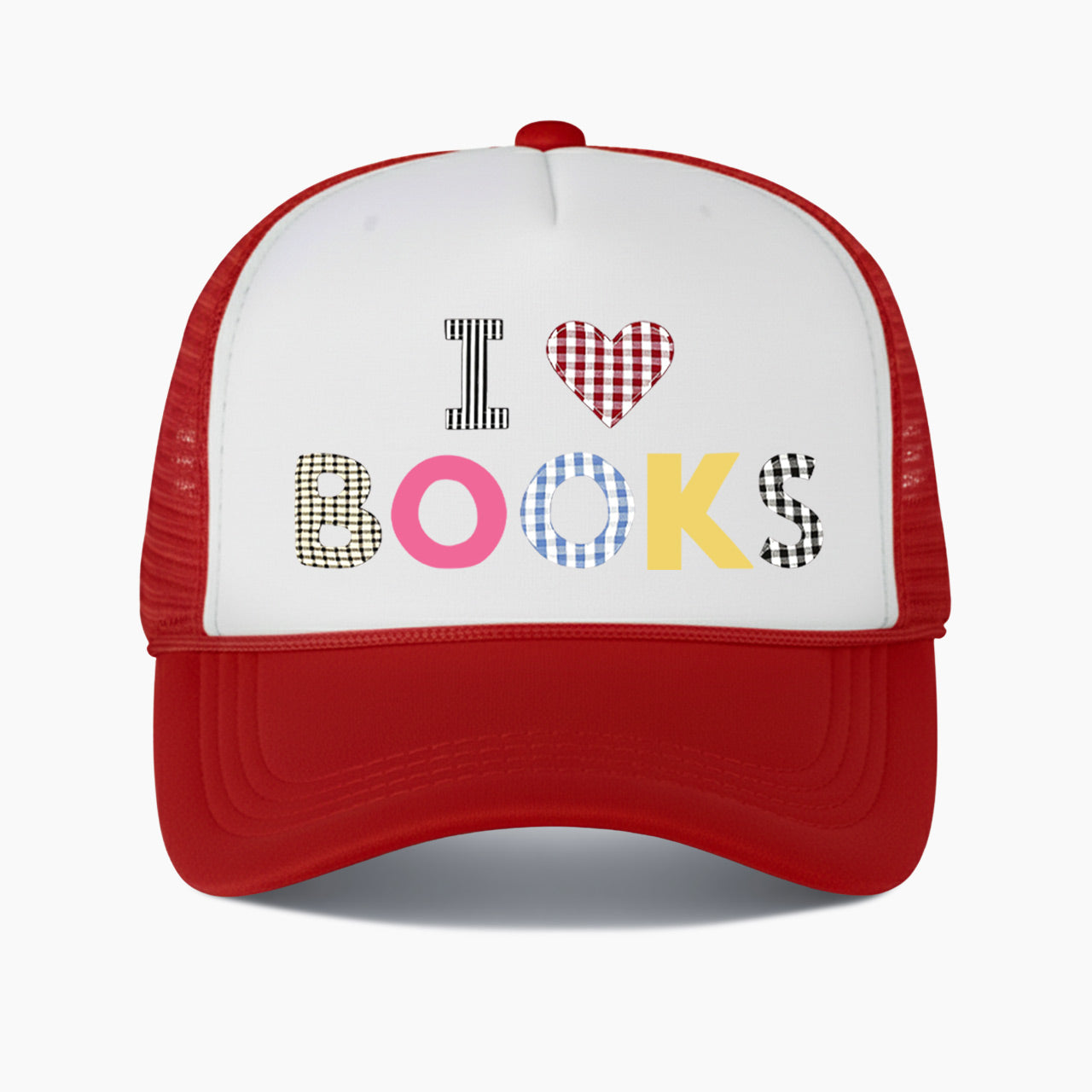 I Love Books Colorblock Trucker Hat