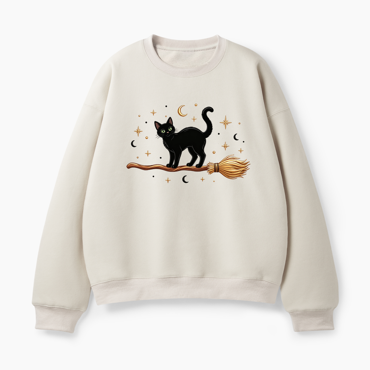 Black Cat Halloween Classic Sweatshirt