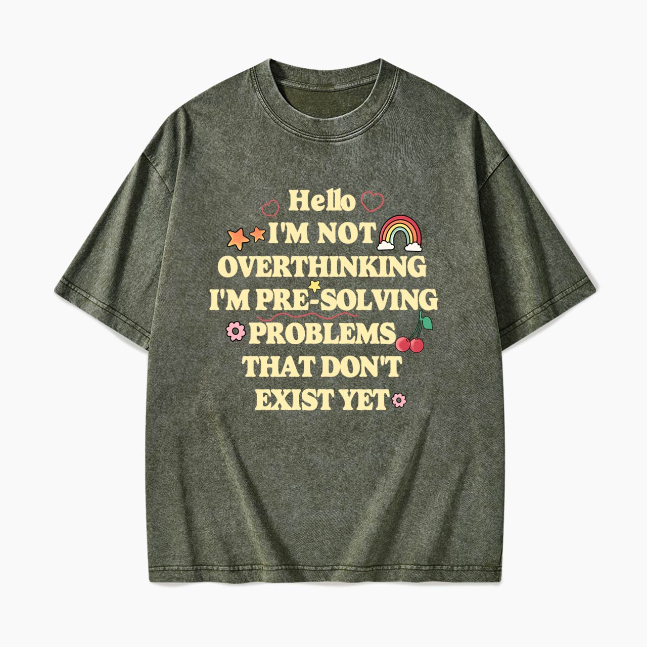 I'm not Overthinking Washed Tees