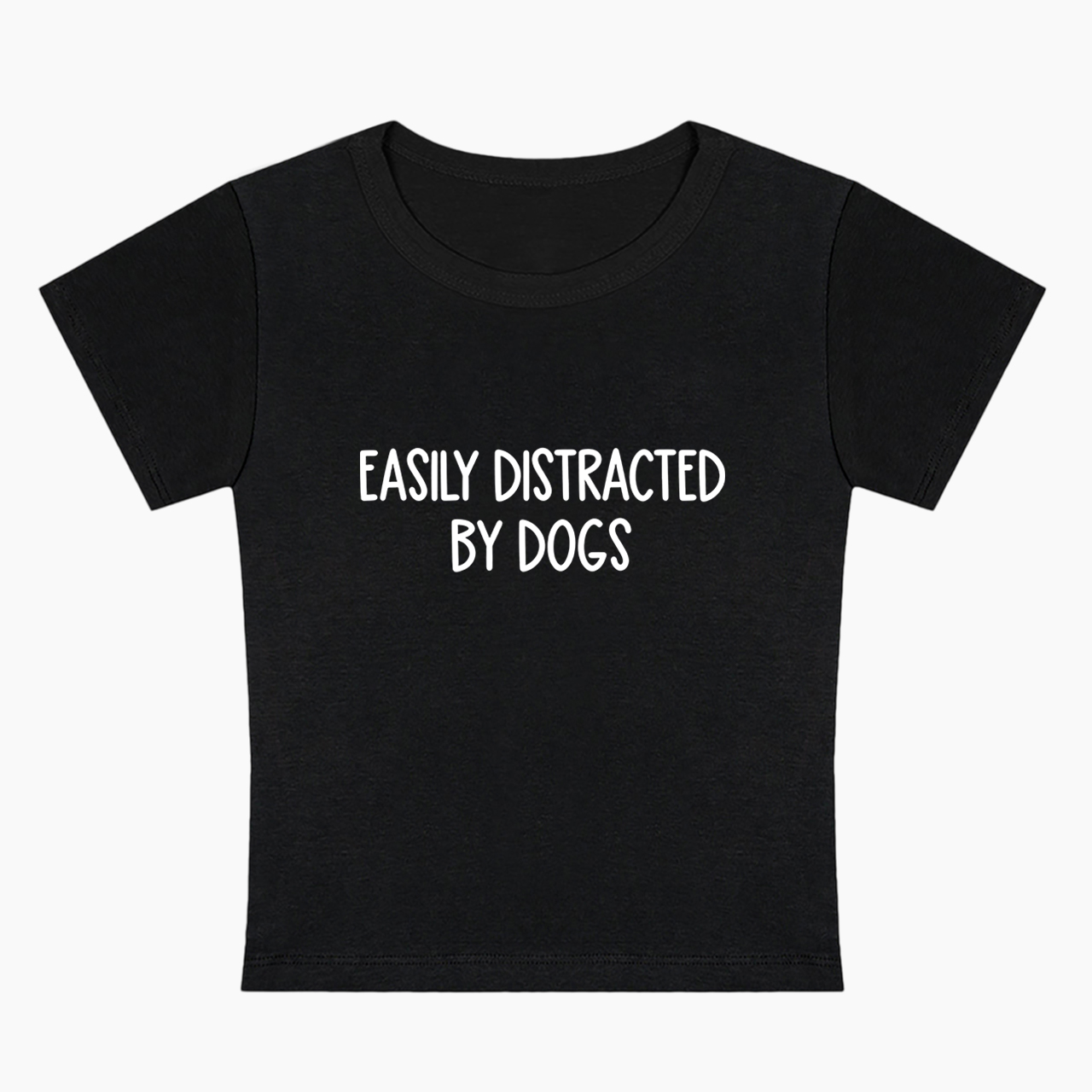 Easily Distracted By Dogs Baby Tee