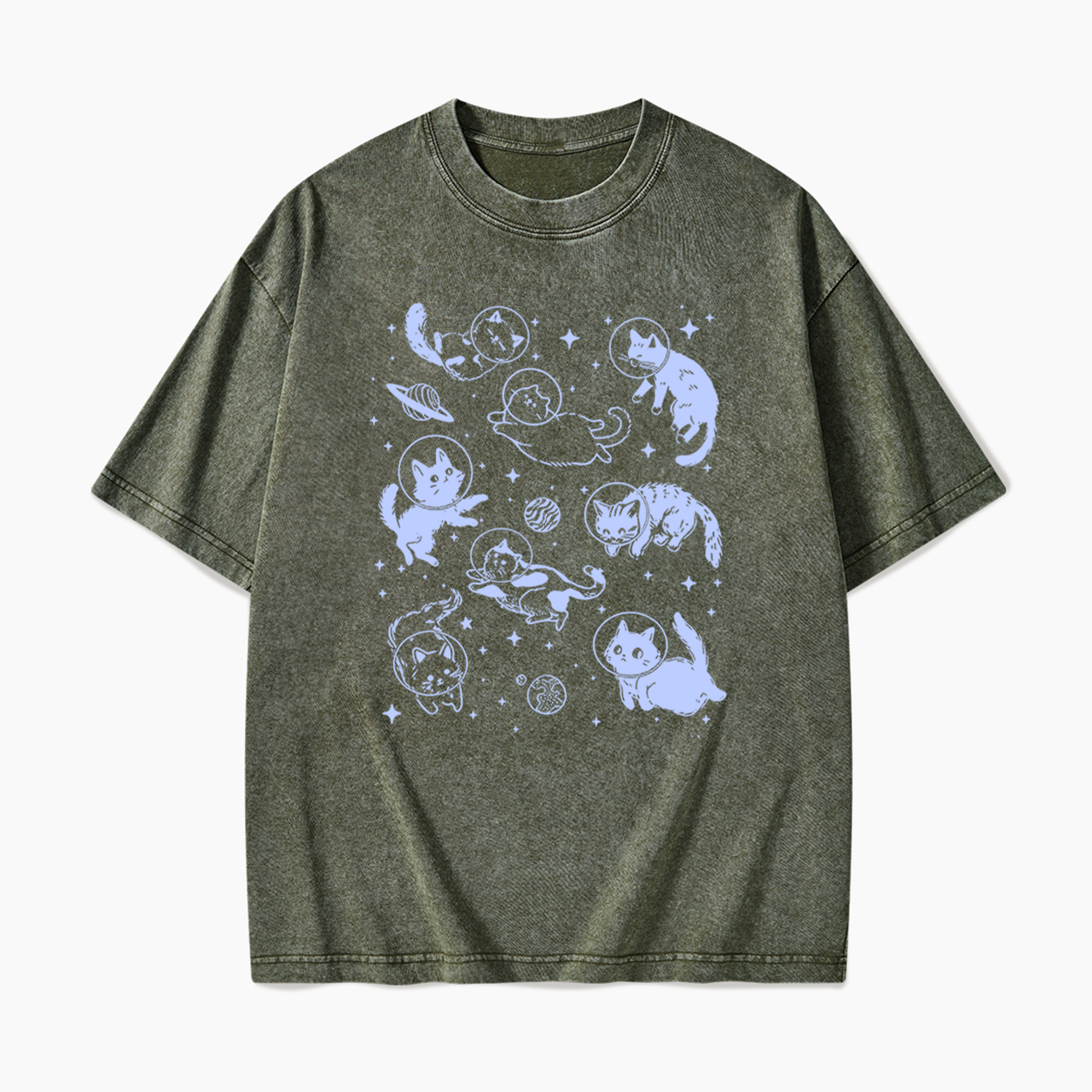 Cats In Space Washed Tees