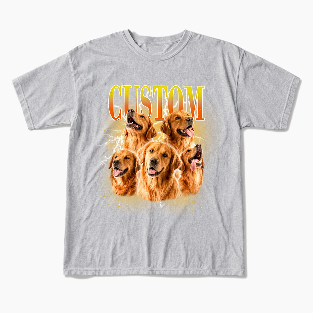 Personalized Vintage Pet Photo Name T Shirts