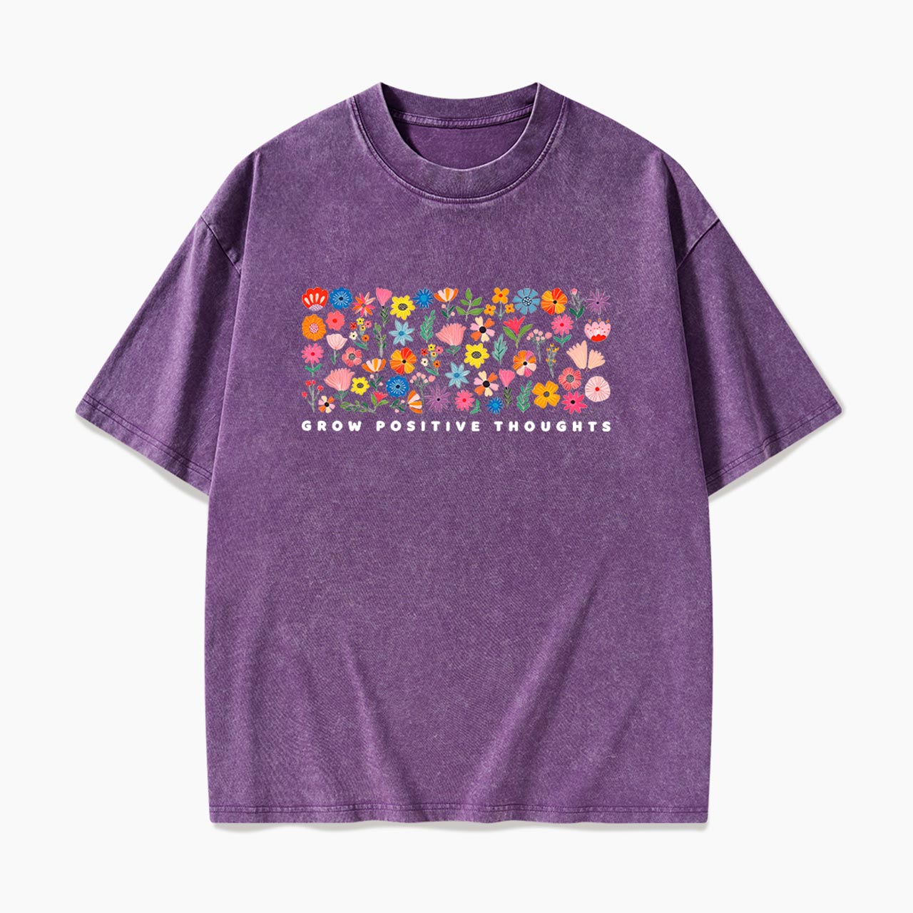 Grow Positive Thoughts Washed Tees